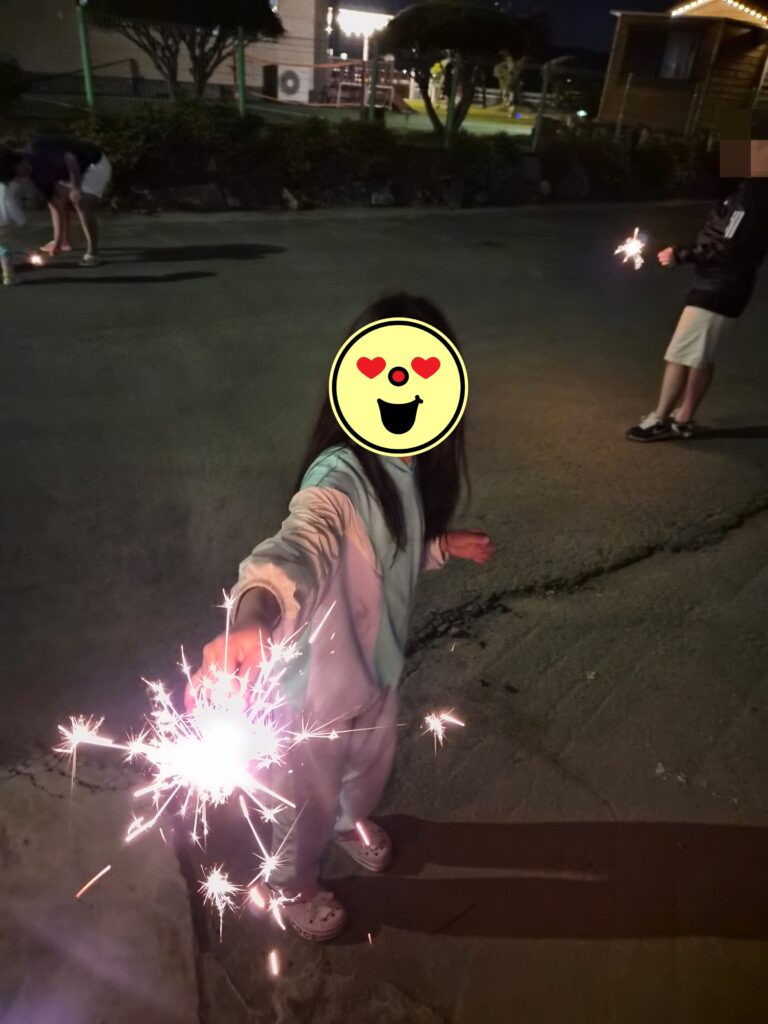대부도 리틀키즈풀빌라 불꽃놀이2