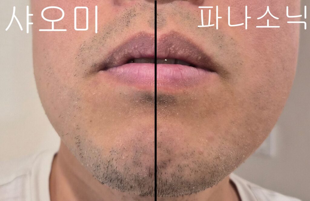 파나소닉 ES-LV97 vs 샤오미 S600 전동면도기 비교 후기 2차결과
