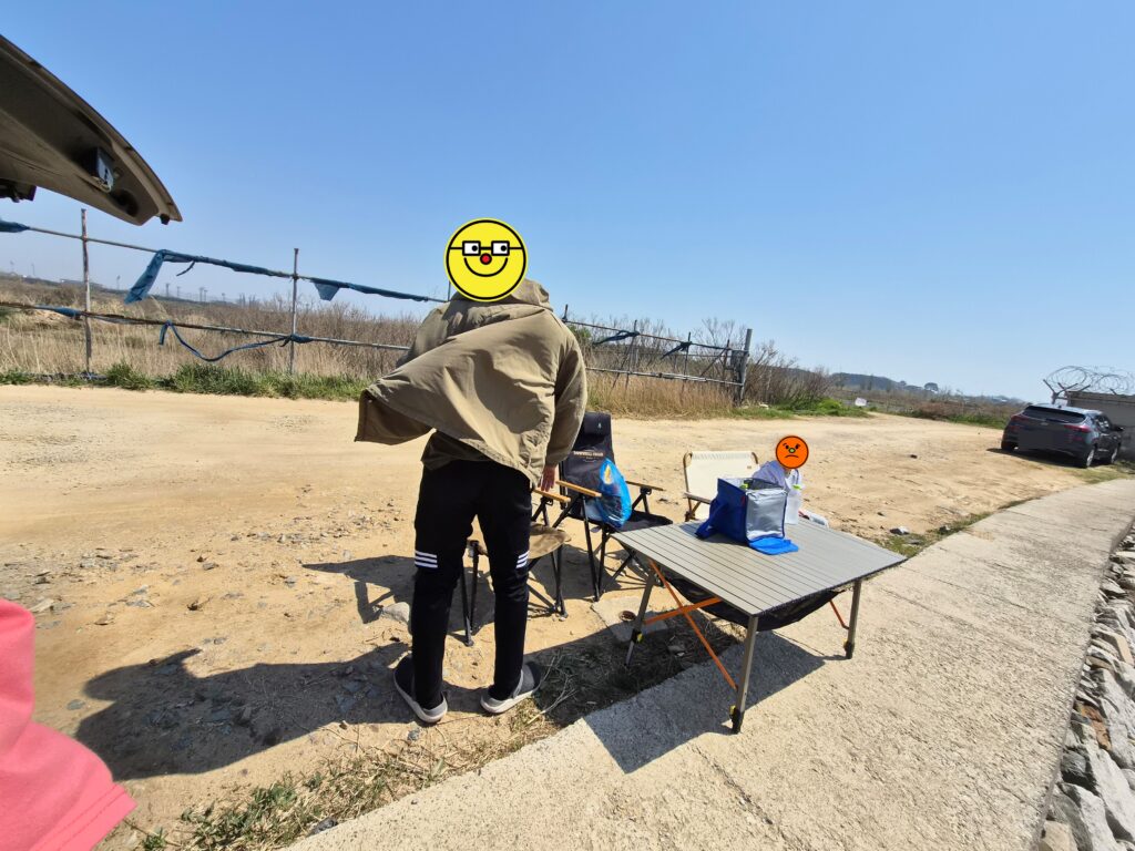 화성 노지 캠핑 매향리 평화생태공원 바람
