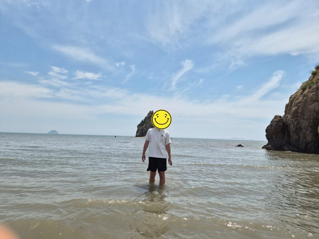 제부도 아이와 물놀이-물놀이2