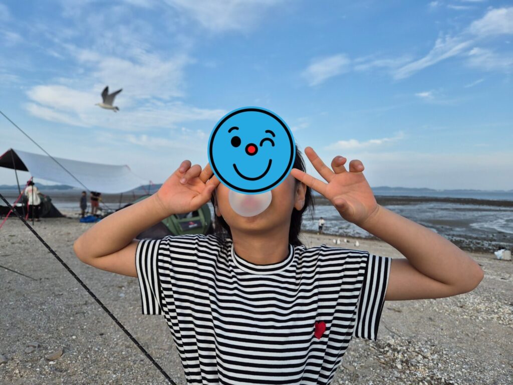 제부도 아이와 물놀이-바다